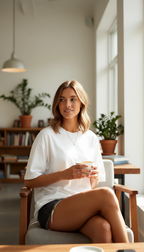 Women's Oversized T-Shirt Cotton - Casual Luxury Womens Shirt